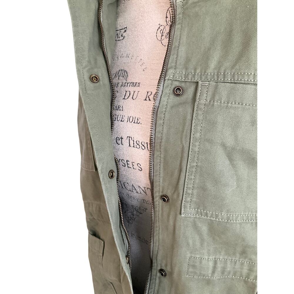 Vintage America Women's Canvas Anorak Olive Green Jacket Size Small NWT - Picture 4 of 10